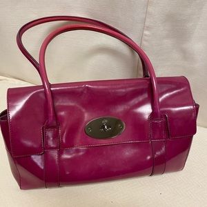 Mulberry raspberry leather handbag
